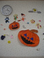 ハロウィンの壁飾り